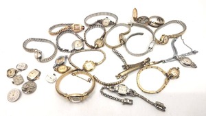 lot 58 image: Huge Lot of Antiques and Vintage Ladies Gold and Silver Mechanical Watches, Parts, Movements, etc. - 279.35g