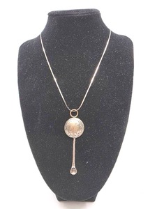 lot 234 image: Sterling Silver Buffalo Nickel Pendant Necklace