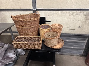 lot 53 image: Wicker Storage Containers (6)