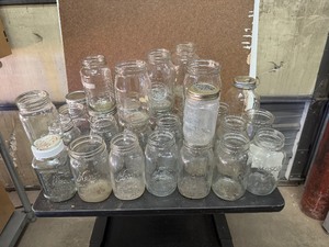 lot 67 image: Canning Jars - Mostly Kerr (Qty 34)