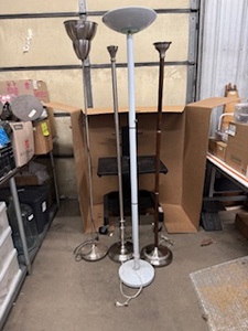 lot 46 image: Four Floor Lamps