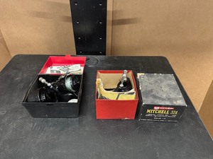 lot 77 image: Two Vintage Garcia Mitchell Fresh Water Spinning Fishing Reels