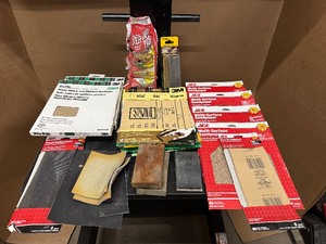 lot 88 image: Sandpaper - Many are unopened in original package (see pictures for details)