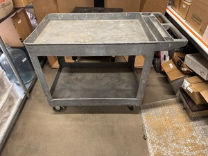 lot 100 image: Practical Rubbermaid Cart  - 26 W x 45 long x 33 Tall