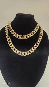 lot 28 image: Unmarked 42 White Gold Tone Hollow-Link Chain - 206.06g