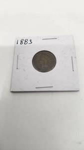 lot 54 image: Nice 1883 Indianhead Penny