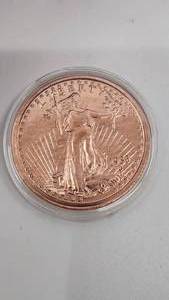 lot 61 image: Lot of 3 - Brand New Pure .999 Fine Copper St Gaudens Round