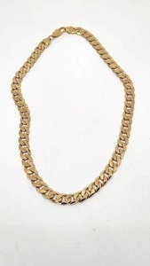 lot 1 image: 20 Heavy Marked 14k Curb Chain - 62.36g