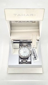 lot 3 image: New in Box Tahari Silvertone Watch