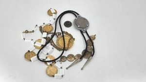 lot 19 image: Miscellaneous Coin-Themed Estate Jewelry Pieces