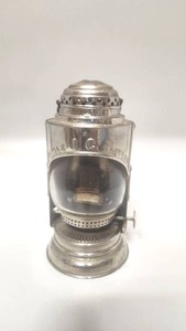 lot 153 image: Very Rare Antique Bristol Brass & Clock Co Bicycle I.C. Lantern Lamp Pat 1897