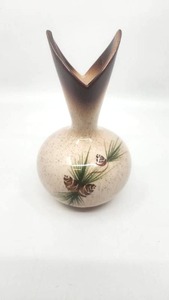 lot 158 image: Vintage Rocky Mountain Pottery Pine Cone MCM Vase