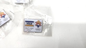 lot 173 image: Lot of 5 - 2002 Salt Lake City Winter Olympic Pins (New and Unworn)