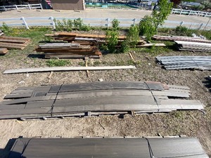 lot 7 image: Brown composite decking
