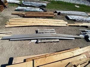 lot 17 image: Gray composite decking 12 by 1