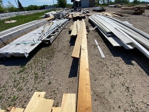 lot 25 image: Green treated decking variety