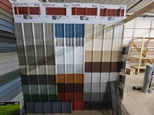 lot 444 image: Roofing sample Display wall