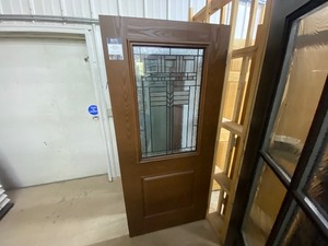 lot 219 image: 36 Textured Oak exterior door