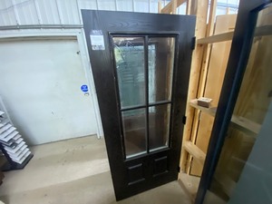 lot 220 image: 36 Textured Oak grain exterior door Black