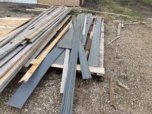 lot 309 image: Gray composite decking