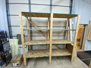 lot 481 image: Wood shelf