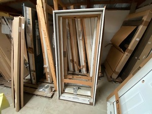 lot 506 image: 36 White exterior door frame x2