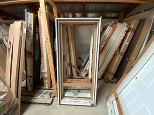 lot 508 image: 36 White exterior door frame x2