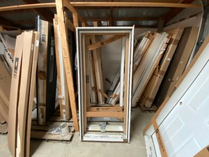 lot 507 image: 36 White exterior door frame x2
