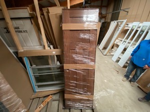 lot 526 image: Wooden interior door chestnut 32 Heritage