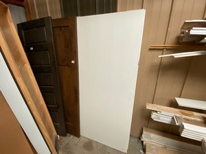 lot 576 image: 36 White Wood Pocket Door