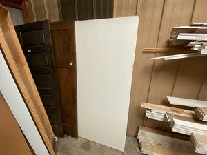 lot 577 image: 36 White Wood Pocket Door