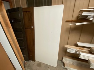 lot 578 image: 36 White Wood Pocket Door
