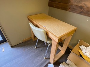 lot 593 image: Desk and Chair