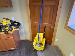 lot 595 image: Mop and Bucket