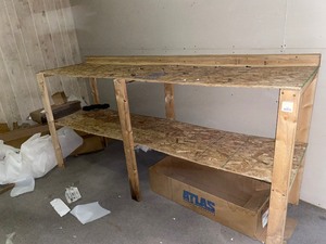 lot 610 image: Homemade Shelving