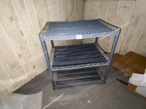 lot 612 image: Plastic Storage Shelving