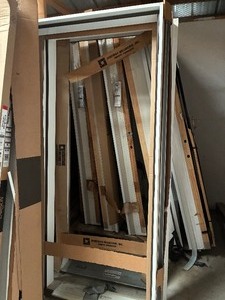 lot 509 image: 36 White exterior door frame x2