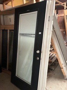 lot 531 image: 36 Black Exterior Door With internal blind