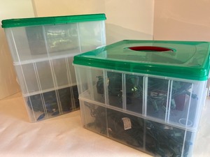 lot 46 image: Collection of LED Christmas Light Sets with Storage Boxes