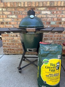 Big Green Egg Charcoal Grill Set with Accessories - SEE ALL PHOTOS