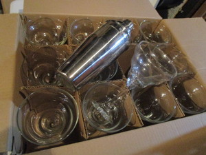 lot 26 image: Margarita Glasses, Shaker, Flight Paddle