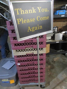 lot 78 image: Thank You Sign Stand
