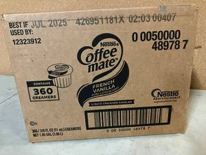 lot 62 image: Coffeemate French Vanilla