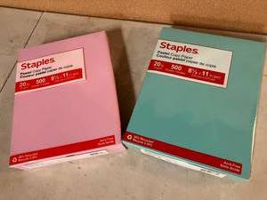 lot 21 image: Colored Copy Paper