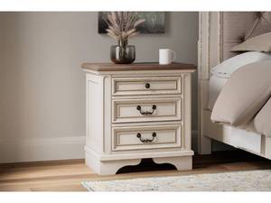 Realyn 27" 3 Drawer Charging Nightstand