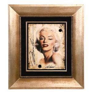 lot 15 image: Bill Mack Original Marilyn Monroe Painted on a Piece of the Original 1923 Hollywood Sign Estimate $10,000 - $20,000