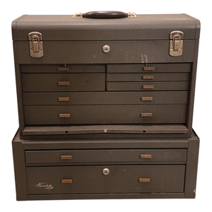 lot 26 image: Vintage Kennedy Machinist Tool Chest  11-Drawer Metal Toolbox