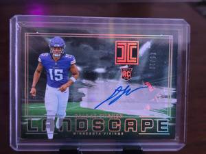 lot 28 image: DALLAS TUNRER 2024 PANINI IMPECCABLE LANDSCAPE ROOKIE CARD AUTO 0510