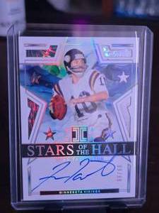 lot 27 image: FRAN TARKENTON 2024 PANINI IMPECCABLE STARS OF THE HALL AUTO 0999