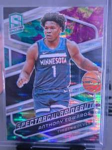 lot 33 image: ANTHONY EDWARDS 2023-24 PANINI SPECTRA CELESTRIAL SPECTRACULAR DEBUT 049125